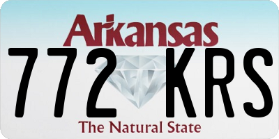 AR license plate 772KRS