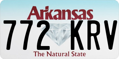 AR license plate 772KRV