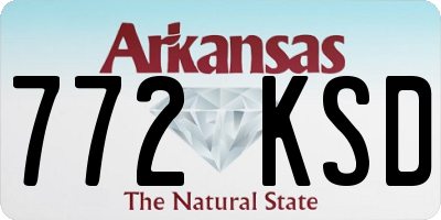 AR license plate 772KSD