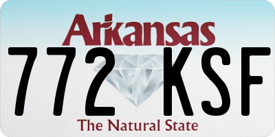 AR license plate 772KSF