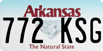 AR license plate 772KSG