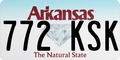 AR license plate 772KSK