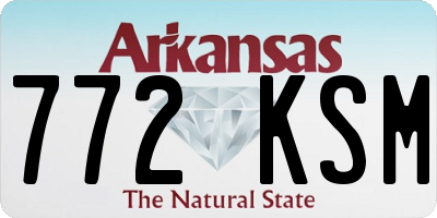 AR license plate 772KSM