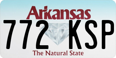 AR license plate 772KSP