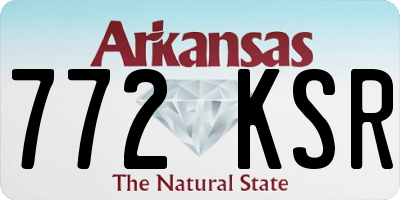 AR license plate 772KSR