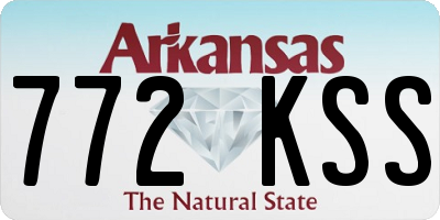 AR license plate 772KSS
