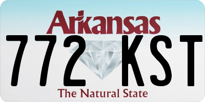 AR license plate 772KST