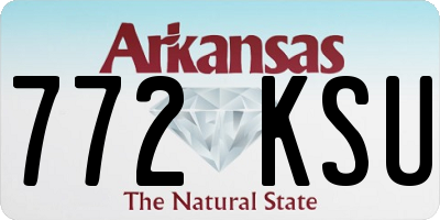 AR license plate 772KSU