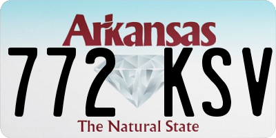 AR license plate 772KSV