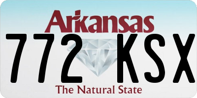 AR license plate 772KSX