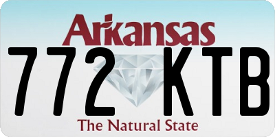 AR license plate 772KTB