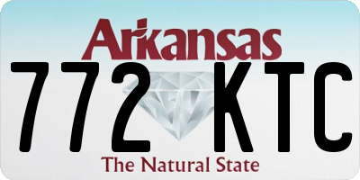 AR license plate 772KTC