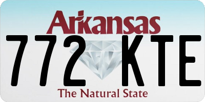 AR license plate 772KTE