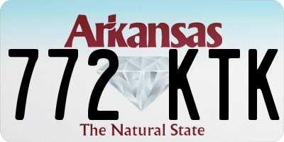 AR license plate 772KTK