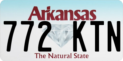 AR license plate 772KTN