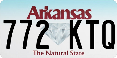 AR license plate 772KTQ