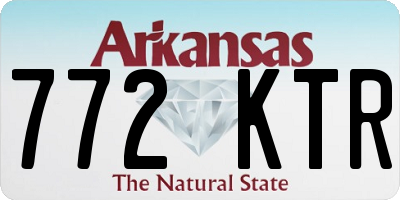 AR license plate 772KTR