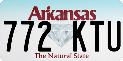 AR license plate 772KTU
