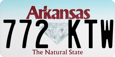 AR license plate 772KTW