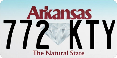 AR license plate 772KTY