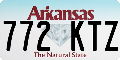 AR license plate 772KTZ