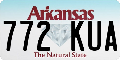 AR license plate 772KUA