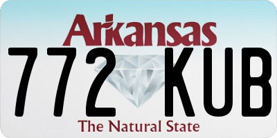 AR license plate 772KUB