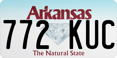 AR license plate 772KUC