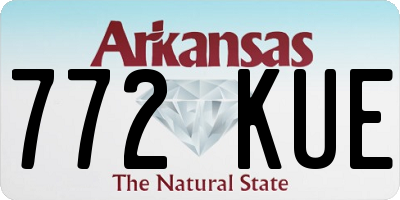 AR license plate 772KUE