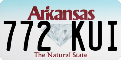 AR license plate 772KUI