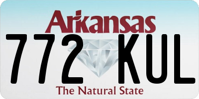 AR license plate 772KUL