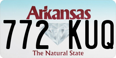 AR license plate 772KUQ