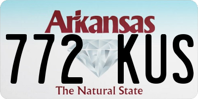 AR license plate 772KUS