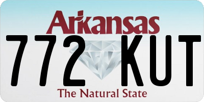 AR license plate 772KUT
