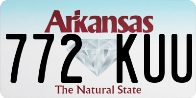 AR license plate 772KUU
