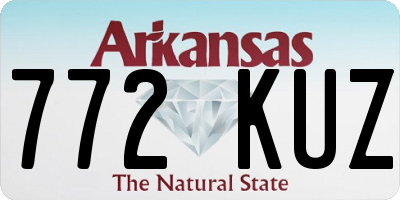 AR license plate 772KUZ