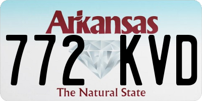 AR license plate 772KVD