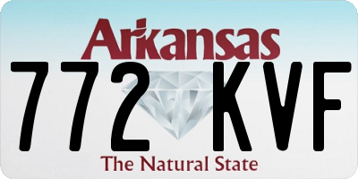 AR license plate 772KVF