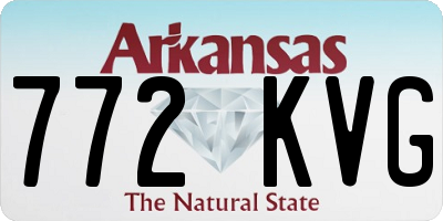 AR license plate 772KVG