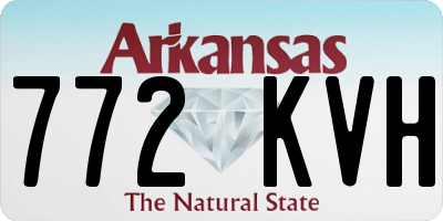 AR license plate 772KVH