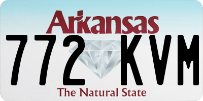 AR license plate 772KVM