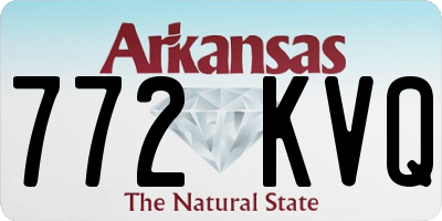 AR license plate 772KVQ