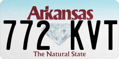 AR license plate 772KVT
