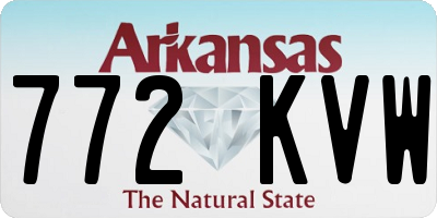 AR license plate 772KVW