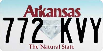 AR license plate 772KVY
