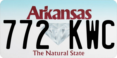 AR license plate 772KWC