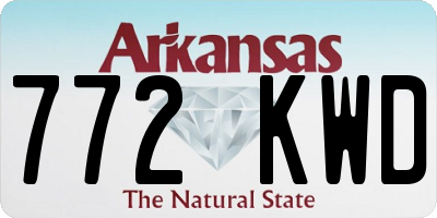 AR license plate 772KWD