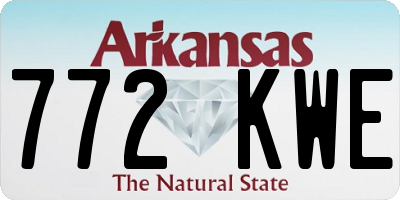 AR license plate 772KWE