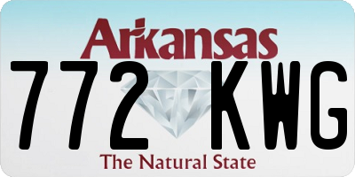 AR license plate 772KWG