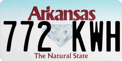 AR license plate 772KWH